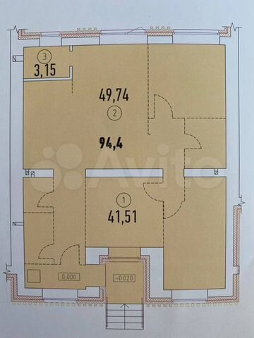 Таунхаус 99,1 м² на участке 3 сот.