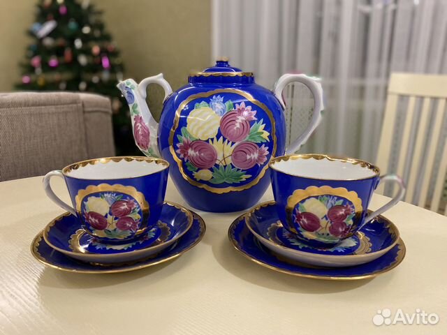 Сервиз чайный Русская красавица Дулево СССР гигант