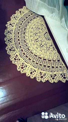 Коврик полукруг, половик, хлопок