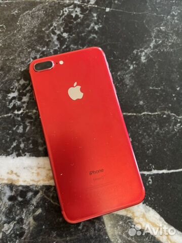 Телефон iPhone 7 plus Red 128 гб