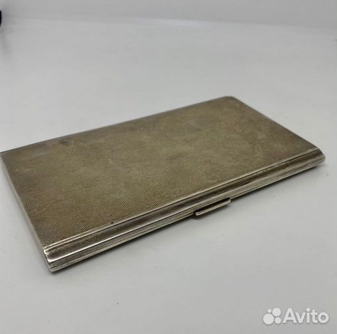 Портсигар серебро. Золочение