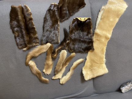 Кусочки меха