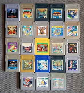 Картриджи на Gameboy, GBA, GBC