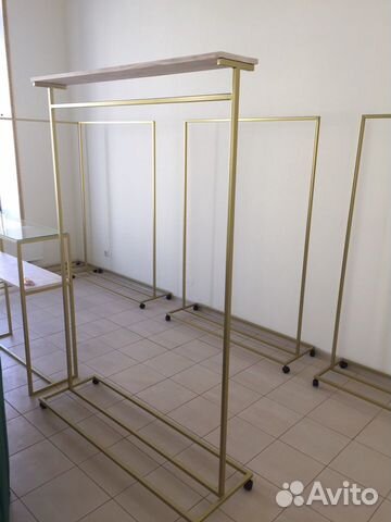 Вешалка напольная, Рейлы в стиле лофт