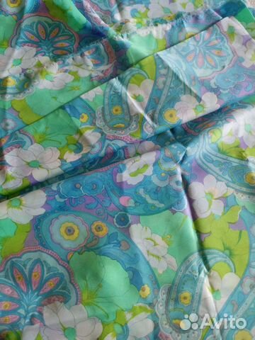 Отрез ткани шёлк Япония цветы