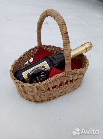 Корзина из бумажной лозы