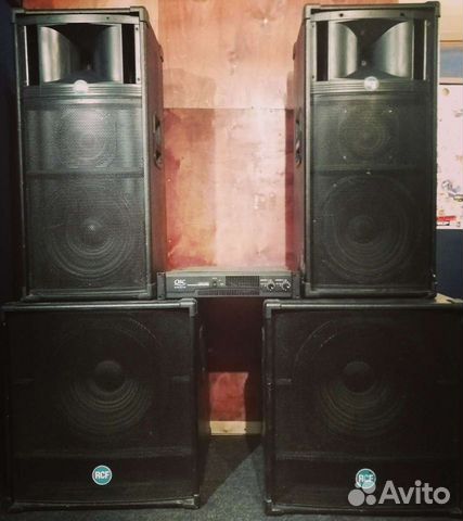 Акустический комплект Rcf +Qsc