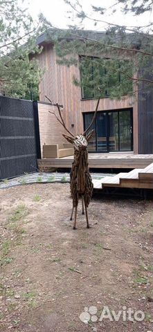 Скульптуры ручной работы из веток