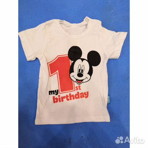 Футболка, декор для дня рождения Микки Маус