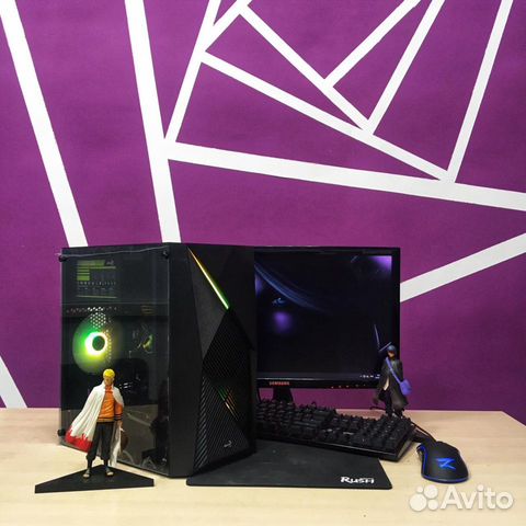 Игровой пк i3 10100f 16gb rx 580 4gb ssd 480