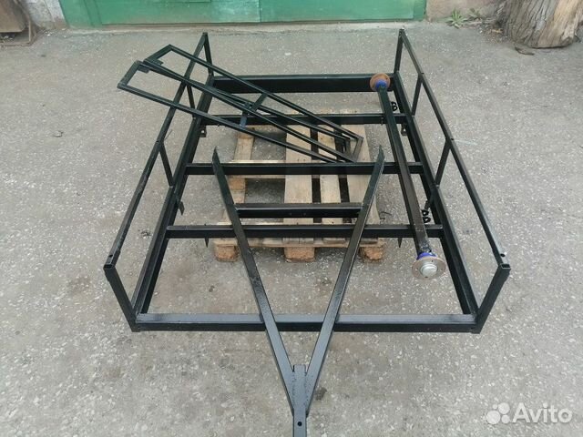 Рама, дышло, ось прицепа усиленная с документами