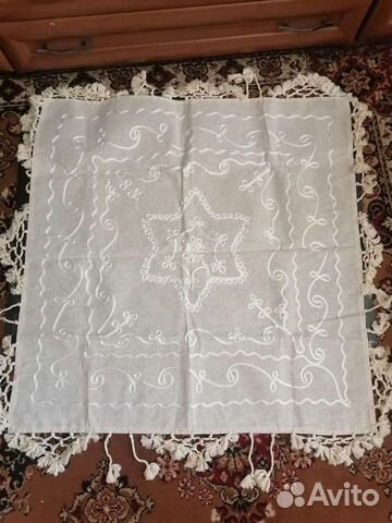 Скатерть льняная новая