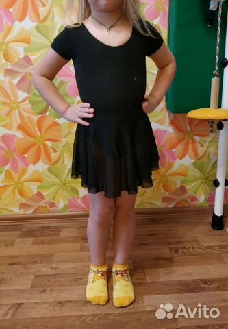 Купальник гимнастический с юбкой