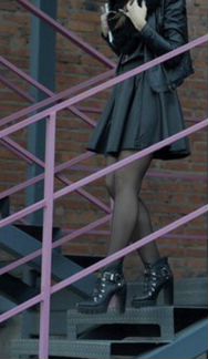 Кожаная юбка