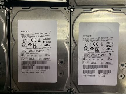 Жесткие диски 600Gb 15K SAS