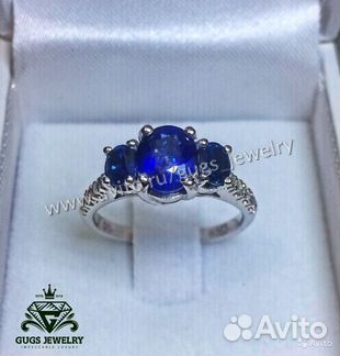 Кольцо белое золото