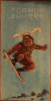 Деревянные открытки (Звёздные войны и Новый год)