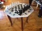 Шахматы из мрамора изготовленные мастерской дворца