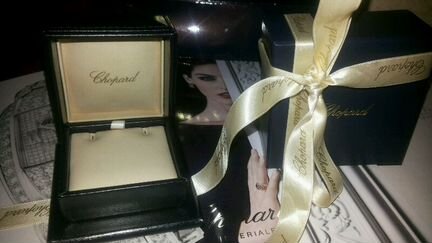 Коробка Chopard серьги пусеты подвеску