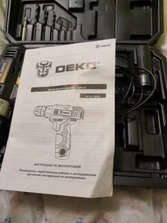 Аккумуляторная дрель Deko