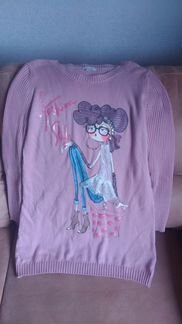 Пуловер удлиненный