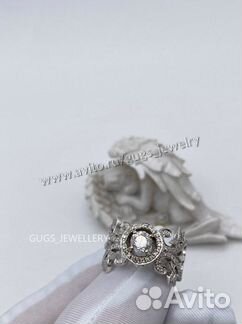 Золотое Кольцо лорд с бриллиантами 2.2ct