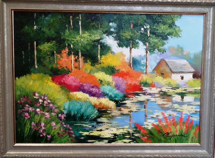 Картина летний пейзаж