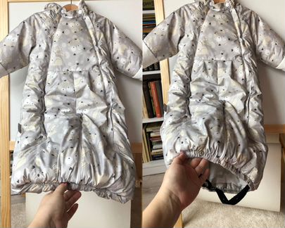 Комбинезон-трансф. зим. Kerry terry, серый 80р