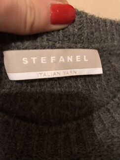 Свитер серый шерстяной Stefanel