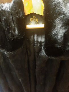 Норковая шуба с капюшоном