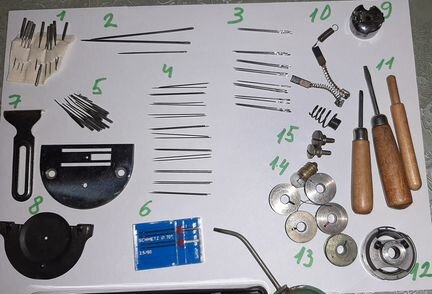 Запчасти для швейных машинок Веритас и иглы