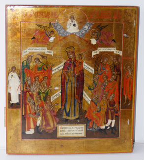 Старинная Икона «Всех скорбящих Радость»