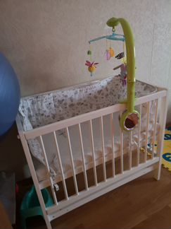 Кроватка + бортик +матрас кокосовый