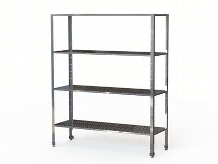 Стеллажи с порфорированными полками для рассады и