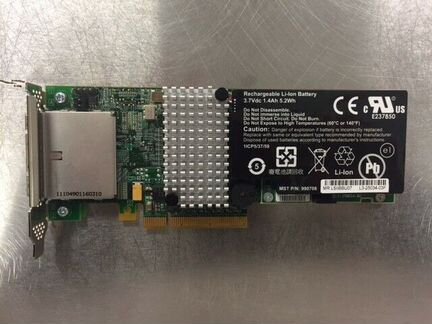 Raid контроллер LSI megaraid 9280-8e 6Gb + BBU