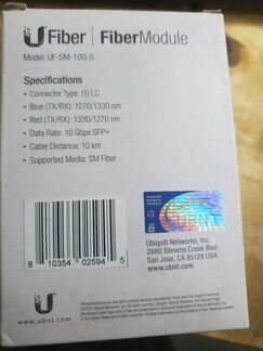 Модули SFP+ ubiquiti UF-SM-10G-S
