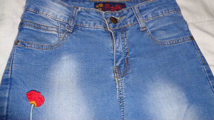 Джинсы стрейч 39,5 разм. для девочки (23 на бирке)