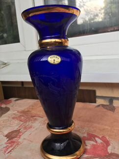 Ваза из Богемского стекла