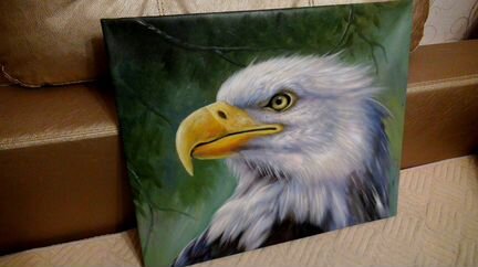 Белый орел (Орлан), 50х60см, холст, масло,художник