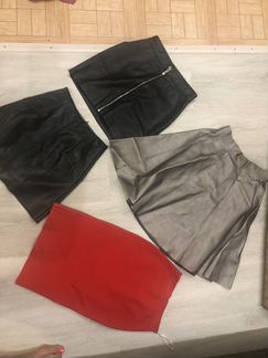 Юбка экокожа