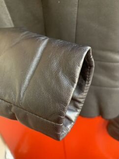 Куртка комбинированная кожа