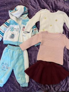 Пакет теплых вещей на рост 74 см (18 шт.)