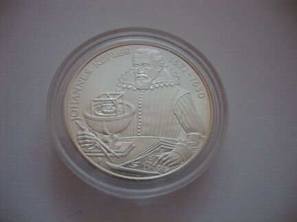 Австрия 10 евро 2002-2004 Кеплер Замки Серебро 8ш