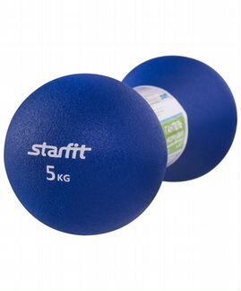 Гантель неопреновая DB-202 5 кг, синяя, Starfit