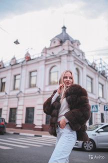 Шуба из песца