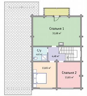 Дом из бруса/бревна (проект Бр-146)