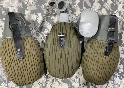 Фляга армии гдр в чехле. Штрихтарн. Оригинал