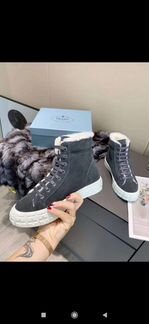 Ботинки теплые, натуральный мех