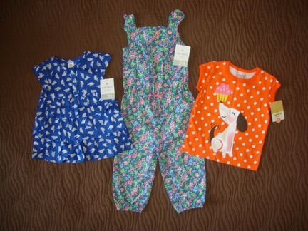 Новые, летние вещи д/д Carters на 2Т