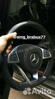 Карбоновый руль Алькантара AMG для Mercedes G C GL